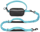 Hands-Free Dog Leash Set with Waist Belt and Storage Pouch, Shock-Absorbing Bungee Leash for Jogging, Walking, and Outdoor Adventures, Reflective Safety Design for Night Use (GrassGreen)