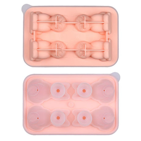 Adorable 4-Cavity Cat-Shaped Silicone Ice Mold for Whiskey, Coffee & Fruit Drinks – Easy-Release, Fun Beverage Chilling for Home Bars and Everyday Dining (Black)