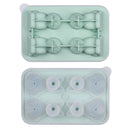 Adorable 4-Cavity Cat-Shaped Silicone Ice Mold for Whiskey, Coffee & Fruit Drinks – Easy-Release, Fun Beverage Chilling for Home Bars and Everyday Dining (Blue)