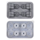Adorable 4-Cavity Cat-Shaped Silicone Ice Mold for Whiskey, Coffee & Fruit Drinks – Easy-Release, Fun Beverage Chilling for Home Bars and Everyday Dining (Blue)