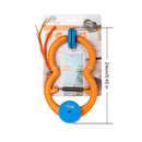 Interactive Door Clip Cat Toy with Bouncy Spring and Replaceable Teaser Tail – Self-Play Entertainer for Solo Cats, Mounts on Doorframes, Tables, or Cat Trees to Spark Hunting Instincts and Burn Off Excess Energy (Orange)
