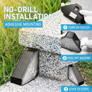 Solar Powered Triangle Step Light with Monocrystalline Silicon Panel, Auto On at Dusk, IP65 Waterproof for Outdoor Stairs, Pathways, Patios, and Garden Steps – Choose Cool White 6000K or Warm Yellow 3000K for Safe Nighttime Illumination (12PCS, Cool White
