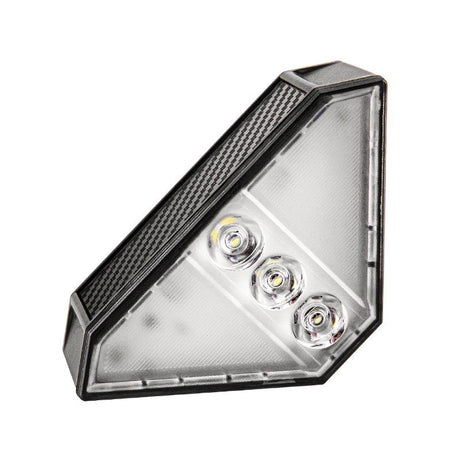 Solar Powered Triangle Step Light with Monocrystalline Silicon Panel, Auto On at Dusk, IP65 Waterproof for Outdoor Stairs, Pathways, Patios, and Garden Steps – Choose Cool White 6000K or Warm Yellow 3000K for Safe Nighttime Illumination (24PCS, Warm White