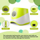 Automatic Dog Tennis Ball Launcher for Indoor & Outdoor Play, Adjustable 3-Speed Thrower with 3 Durable Chew Balls, Rechargeable Fetch Machine for Small, Medium, and Large Dogs (Green)