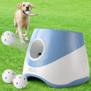 Automatic Dog Tennis Ball Launcher for Indoor & Outdoor Play, Adjustable 3-Speed Thrower with 3 Durable Chew Balls, Rechargeable Fetch Machine for Small, Medium, and Large Dogs (Yellow)