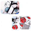 Waterproof Winter Snow Gloves for Kids with Touchscreen, Cartoon Print Design, Warm Fleece Lining, Adjustable Wrist Strap, Ideal for Skiing, Snowman Building, and Outdoor Play (M, White(Space))