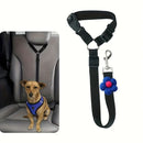 Dog Seat Belt for Car, Pet Car Safety Restraint with Adjustable Straps and Zinc Alloy Hook, Perfect for Securing Your Dog in Vehicle, Ideal Car Safety Strap for Small to Large Dogs, Great Christmas Gift for Pet Lovers (Black)