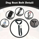 Dog Seat Belt for Car, Pet Car Safety Restraint with Adjustable Straps and Zinc Alloy Hook, Perfect for Securing Your Dog in Vehicle, Ideal Car Safety Strap for Small to Large Dogs, Great Christmas Gift for Pet Lovers (Red)
