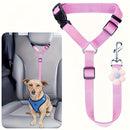 Dog Seat Belt for Car, Pet Car Safety Restraint with Adjustable Straps and Zinc Alloy Hook, Perfect for Securing Your Dog in Vehicle, Ideal Car Safety Strap for Small to Large Dogs, Great Christmas Gift for Pet Lovers (Red)