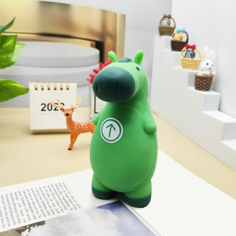 Green Horse Stress Relief Toy: Squeeze, Stretch, and Squish Your Worries Away – Cute Desktop Decor for Anxiety Relief, Fun Parent-Child Interaction, and Office Desk Fidget Play (1PCS)