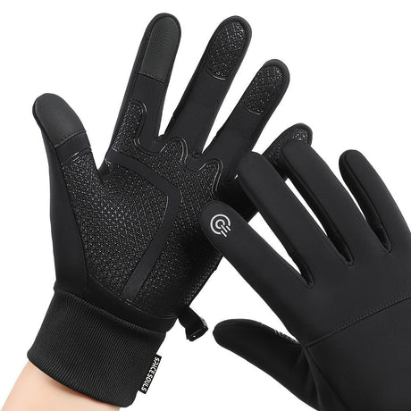 Winter Thermal Touchscreen Gloves for Outdoor Sports – Windproof, Fleece-Lined, Anti-Slip, Compatible with Running, Cycling, Fishing, Skiing, and Daily Cold-Weather Activities (M)