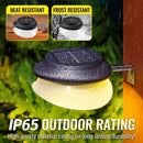 Solar Powered Fence Light with Durable ABS+PC Housing, Monocrystalline Silicon Panel, and Adjustable Mounting Clip for Outdoor Garden, Patio, Deck, and Walkway Illumination in Warm White or Cool White (16PCS, Black Housing‑Warm White Light)