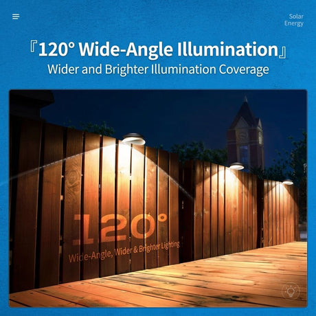 Solar Powered Fence Light with Durable ABS+PC Housing, Monocrystalline Silicon Panel, and Adjustable Mounting Clip for Outdoor Garden, Patio, Deck, and Walkway Illumination in Warm White or Cool White (16PCS, White Housing‑Cool White Light)