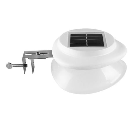 Solar Powered Fence Light with Durable ABS+PC Housing, Monocrystalline Silicon Panel, and Adjustable Mounting Clip for Outdoor Garden, Patio, Deck, and Walkway Illumination in Warm White or Cool White (4PCS, Black Housing‑Warm White Light)