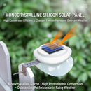 Solar Powered Fence Light with Durable ABS+PC Housing, Monocrystalline Silicon Panel, and Adjustable Mounting Clip for Outdoor Garden, Patio, Deck, and Walkway Illumination in Warm White or Cool White (8PCS, White Housing‑Cool White Light)