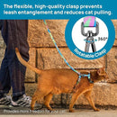 Adjustable Anti-Escape Cat Harness and Leash Set – Soft, Breathable, and Lightweight for Safe Outdoor Adventures with Your Feline Friend (Blue)