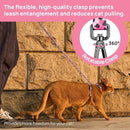 Adjustable Anti-Escape Cat Harness and Leash Set – Soft, Breathable, and Lightweight for Safe Outdoor Adventures with Your Feline Friend (Blue)