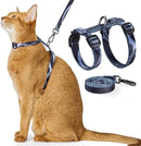 Adjustable Anti-Escape Cat Harness and Leash Set – Soft, Breathable, and Lightweight for Safe Outdoor Adventures with Your Feline Friend (Orange)