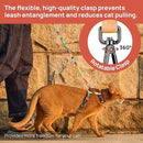 Adjustable Anti-Escape Cat Harness and Leash Set – Soft, Breathable, and Lightweight for Safe Outdoor Adventures with Your Feline Friend (Orange)