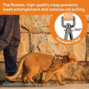 Adjustable Anti-Escape Cat Harness and Leash Set – Soft, Breathable, and Lightweight for Safe Outdoor Adventures with Your Feline Friend (Pink)