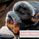 Men's Thick Knitted Flip-Top Gloves with Plush Lining, Convertible Design for Touchscreen Use, Winter Warmth for Outdoor Activities and Daily Commute (Lightgray)