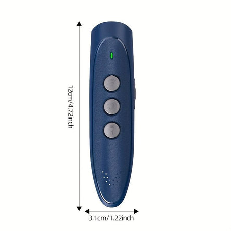Handheld Ultrasonic Anti-Barking Training Device for Dogs, Safe and Humane Deterrent with LED Light, Indoor and Outdoor Use (Black)
