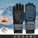 Winter Full-Finger Touchscreen Thermal Gloves for Skiing, Hiking, Cycling, and Outdoor Activities – Unisex Waterproof, Windproof, and Warm Design with Anti-Slip Grip and Adjustable Wrist Strap (White)