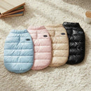 Winter Warm Quilted Vest for Small Pets – Water-Resistant, Fleece-Lined, Easy-On Design with Leash Hole for Indoor and Outdoor Use (S, Beige)