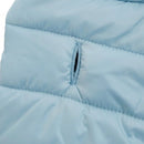 Winter Warm Quilted Vest for Small Pets – Water-Resistant, Fleece-Lined, Easy-On Design with Leash Hole for Indoor and Outdoor Use (S, Blue)