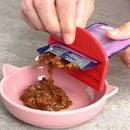 Pet Wet Food Pouch Scraper – Effortlessly squeeze every last bit of cat or dog wet food, paste, or puree from pouches without mess. Ideal for home feeding, this handy tool helps reduce waste and keeps hands clean during daily mealtime. (Grey)