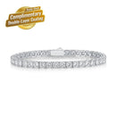 Elegant Moissanite Tennis Bracelet in 925 Sterling Silver with 18K Gold and Rhodium Plating, Featuring Certified Sparkling Stones for Daily Wear and Formal Occasions, Available in Multiple Lengths and Stone Sizes (2.0mm, 16.5cm（6.5in）)