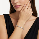 Elegant Moissanite Tennis Bracelet in 925 Sterling Silver with 18K Gold and Rhodium Plating, Featuring Certified Sparkling Stones for Daily Wear and Formal Occasions, Available in Multiple Lengths and Stone Sizes (3.0mm, 16.5cm（6.5in）)