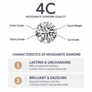 Elegant Moissanite Tennis Bracelet in 925 Sterling Silver with 18K Gold and Rhodium Plating, Featuring Certified Sparkling Stones for Daily Wear and Formal Occasions, Available in Multiple Lengths and Stone Sizes (3.0mm, 16.5cm（6.5in）)