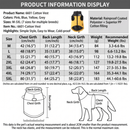 Keep Your Pup Cozy and Visible This Winter – Waterproof, Insulated Dog Coat with Reflective Strips, Front Zipper, D-Ring Leash Attachment, and Adjustable Fit for Daily Walks and Outdoor Adventures (3XL, Yellow)