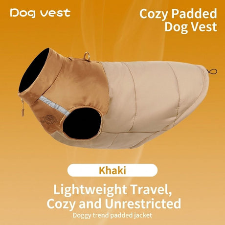 Keep Your Pup Cozy and Visible This Winter – Waterproof, Insulated Dog Coat with Reflective Strips, Front Zipper, D-Ring Leash Attachment, and Adjustable Fit for Daily Walks and Outdoor Adventures (5XL, Grey)