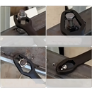 Black multi-functional 5mm thick box wrench, double-ended self-tightening adjustable wrench, wrench diameter 3-17mm, portable hand tool, suitable for automotive and household use.