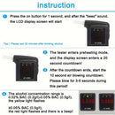 Black AT-858 Breathalyzer Alcohol Detection BAC Tester Portable Breathalyzer LED