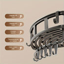 Gray Shower Caddy 3-Tier Corner Caddy Shower Hooks Bathroom Storage Rust-Resistant