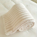 Flannel Sofa Blanket Office Blanket Living Room Throw Comfortable Blanket - Gray - Size L 150-200cm