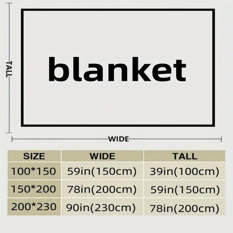 Flannel Sofa Blanket Office Blanket Living Room Throw Comfortable Blanket - White - Size S 70-100cm