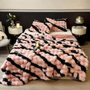 Class A Rabbit Fur Blanket Thickened Blanket Warm Blanket Home Decor Blanket - Gray - Size M  200-230cm