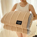 A-Class Rabbit Fur Blanket Soft Blanket Home Decor Blanket Comfortable Blanket - Ice blue - Size S  150-200cm