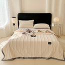 A-Class Rabbit Fur Blanket Soft Blanket Home Decor Blanket Comfortable Blanket - Pink - Size L  200-230cm