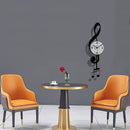 White Brown Treble Clef Wall Clock Music Themed Wall Clock Unique Home Decor Clock Office