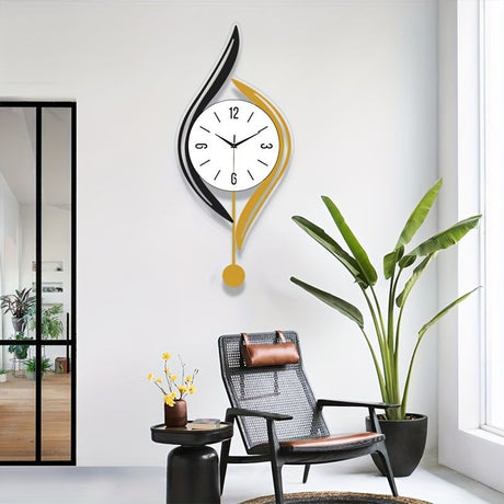 Gold Black Wall Clock Modern Wall Clock Decorative Wall Clock Silent Wall Clock