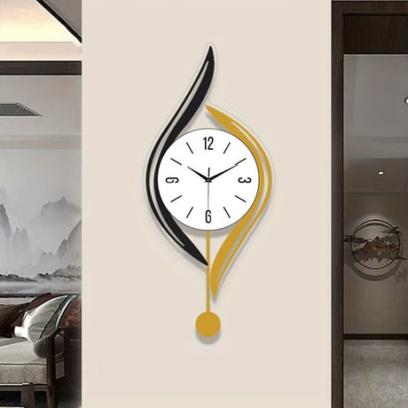 Gold Black Wall Clock Modern Wall Clock Decorative Wall Clock Silent Wall Clock