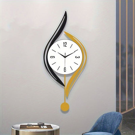 Gold Black Wall Clock Modern Wall Clock Decorative Wall Clock Silent Wall Clock