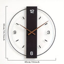 Black Gray Modern Wall Clock Silent Clock Minimalist Wall Clock Home Decor Australia