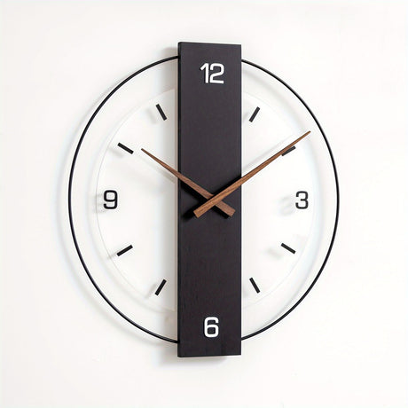 Black Gray Modern Wall Clock Silent Clock Minimalist Wall Clock Home Decor Australia