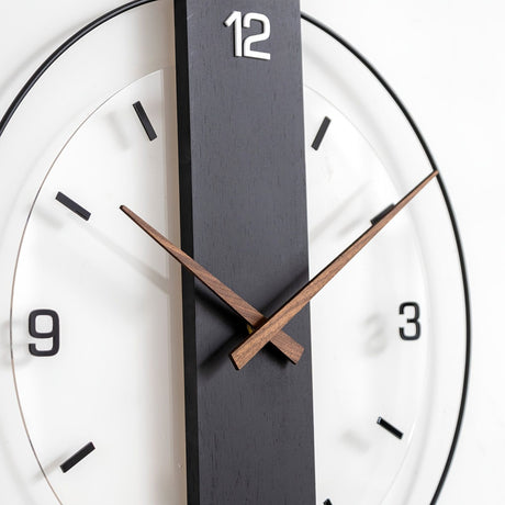 Black Gray Modern Wall Clock Silent Clock Minimalist Wall Clock Home Decor Australia